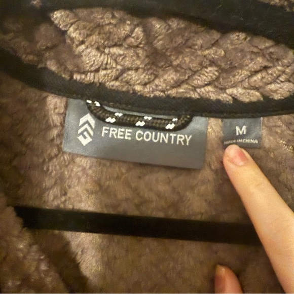 Free Country Brown Mocha Women's Cable Braided Butter Pile® Teddy Jacket - Picture 6 of 15